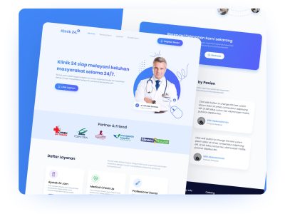 Slicing Desain Landing Page Klinik ke React JS & Tailwind CSS