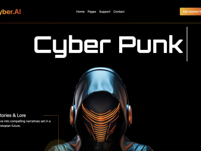 Membangun Landing Page Cyberpunk